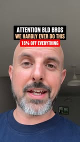 15% off bald skincare, sale ends soon