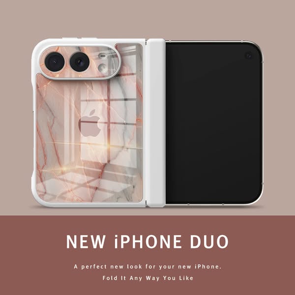 Elegant Rose Gold | iPhone Duo Impact Resistant Case