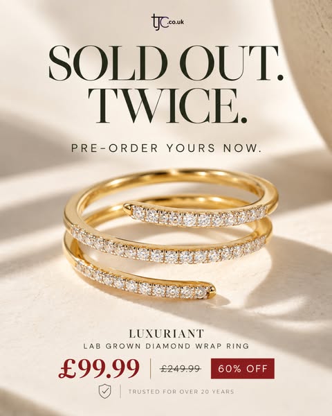 43 Lab Diamonds. One Wrap Ring.
