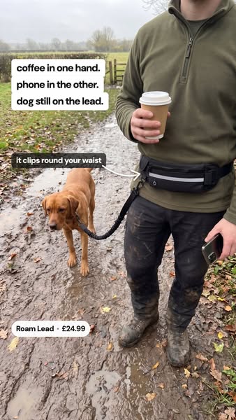 Hands free for the whole walk