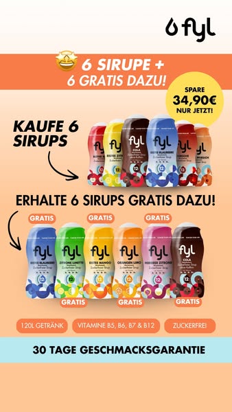 5 Sirupe Gratis – nur solange der Vorrat reicht!