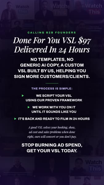 Your VSL Script For $97