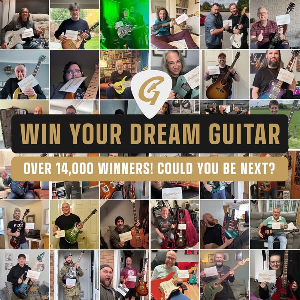 Win your dream guitar from as little as 49p