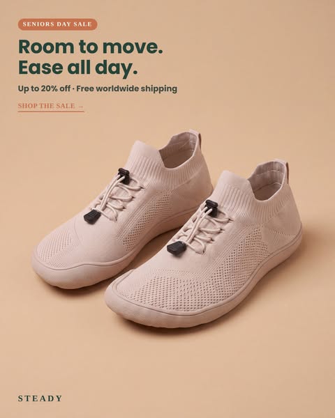 All-Day Comfort For 55+ Feet