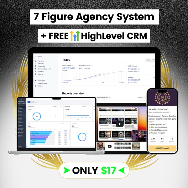 Unlock a 7-Figure Agency System for $17/Month