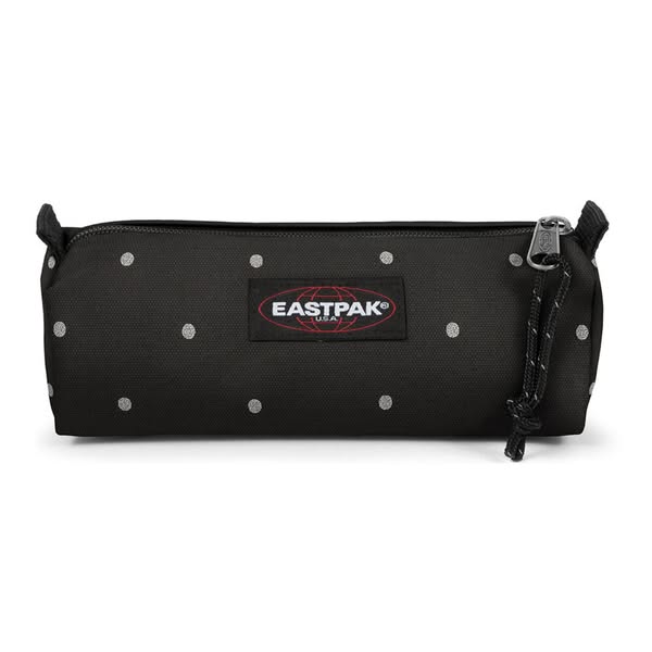 EASTPAK Estojo Clássico Benchmark Single, 6 x 20,5 x 7,5 cm, Preto com Bolas Cinza