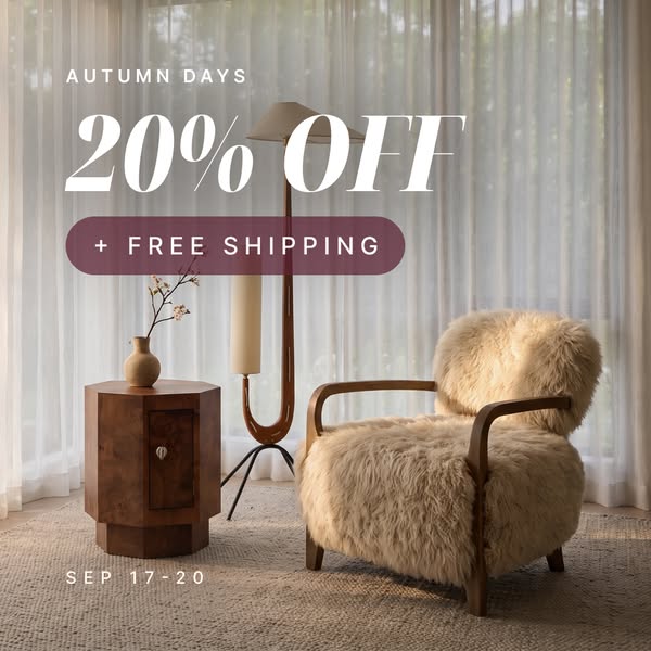 Autumn Days - 20% OFF + FREE Shipping. 17-20 Sept