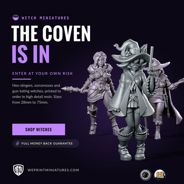 The Coven Is In: Witch Miniatures