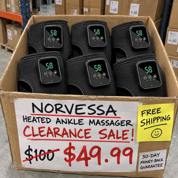 Heated Ankle Massager — 50% OFF