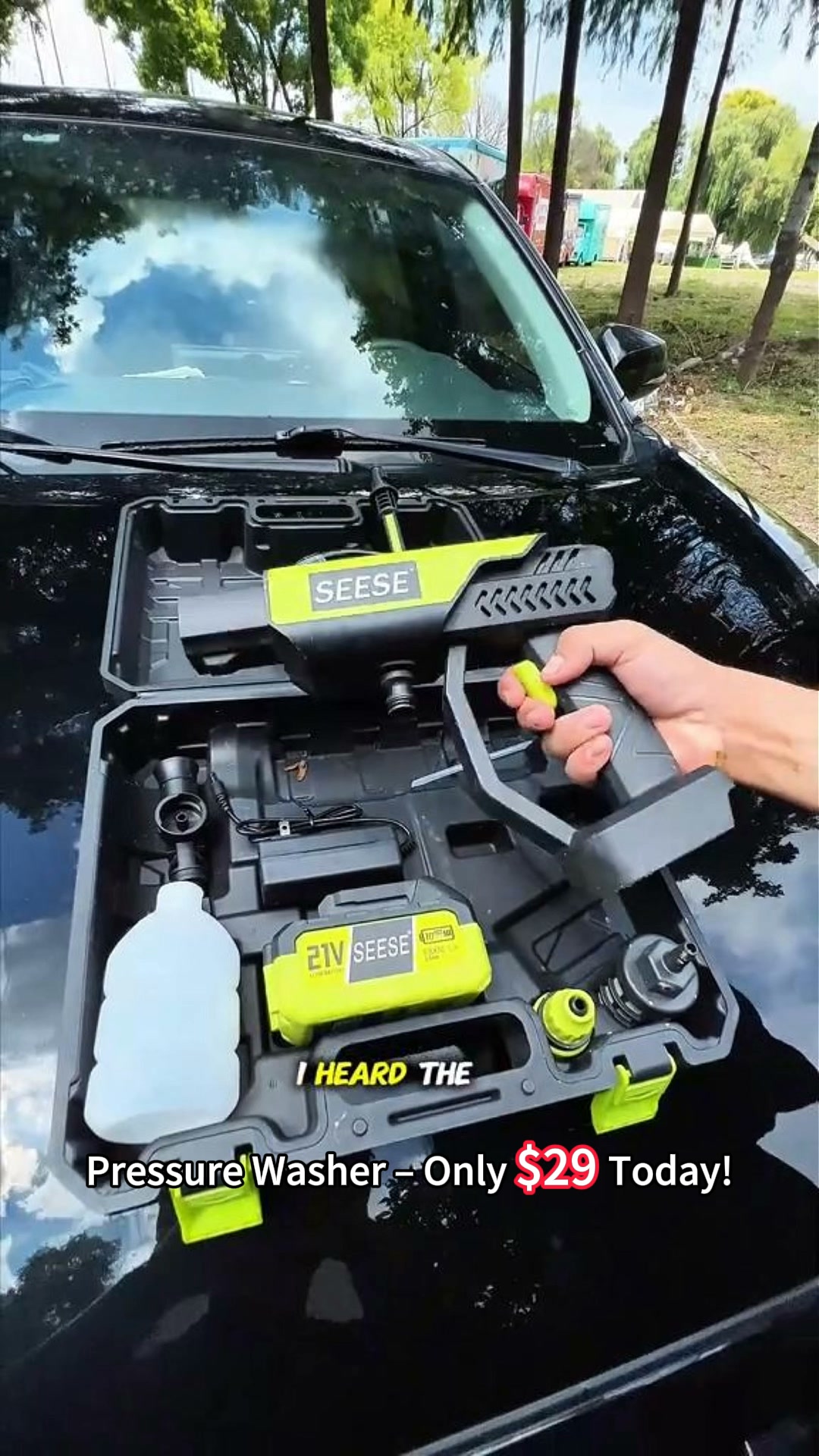 Cordless Pressure Washer — $29