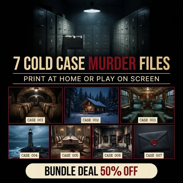 Unsolved Murders. One Evening. Can You Solve Them?
