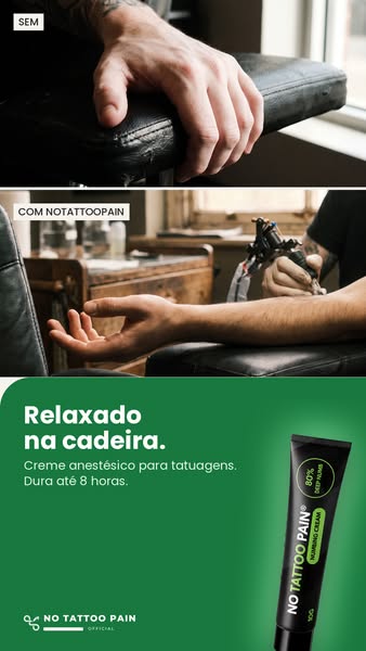 Menos dor na tatuagem