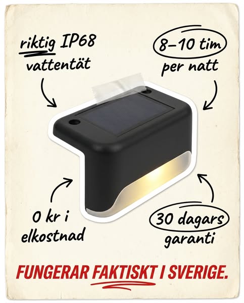 Solcellsdriven Utomhuslampa