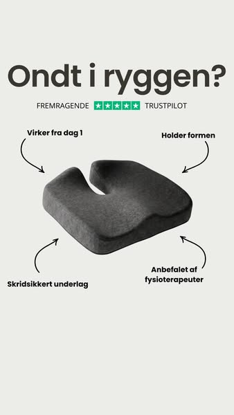 Vil du sidde uden smerter?
