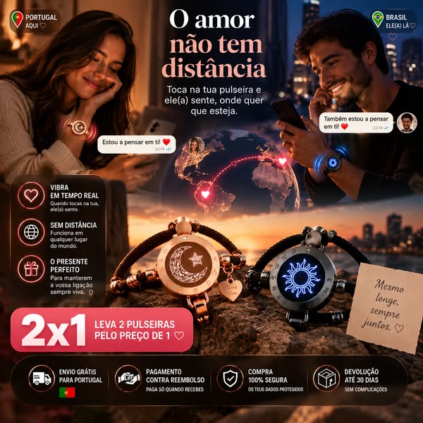 Mantém a ligação mesmo à distância
