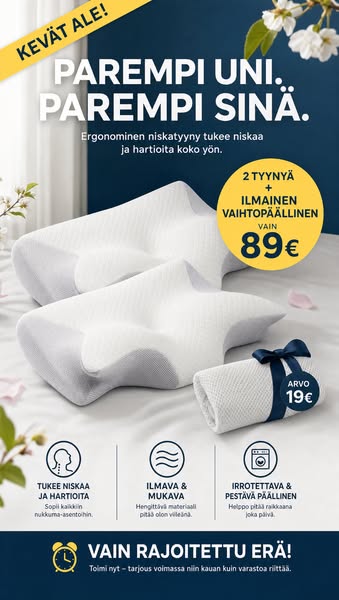 Tänään alennuksessa + Ilmainen toimitus