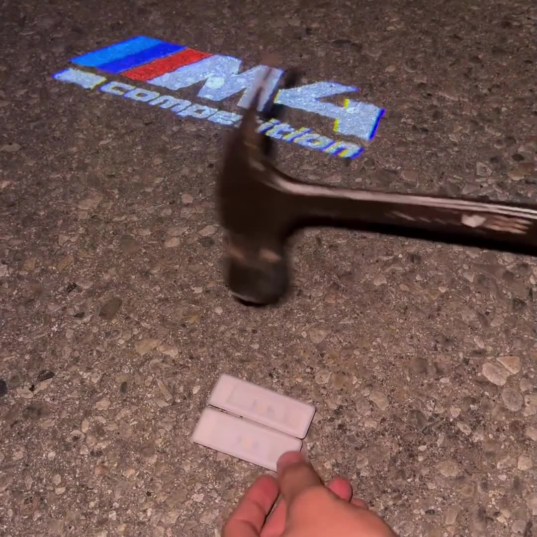 Custom BMW M Door lights