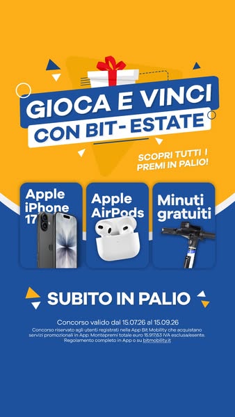Partecipa al concorso BIT e vinci AirPods, buoni Amazon & altro!
