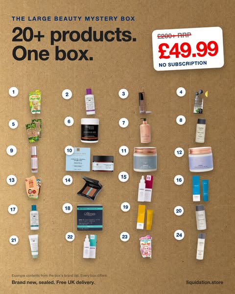 £200 of beauty, £49.99