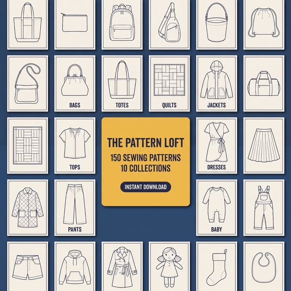 The Pattern Loft — 150 Sewing Patterns, 10 Collections