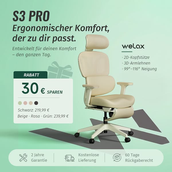 Dein neuer Lieblingsstuhl fürs Homeoffice