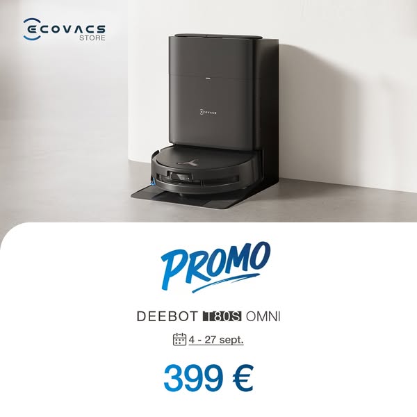 Promotion de Septembre : Le DEEBOT T80S OMNI à seulement 399 € !