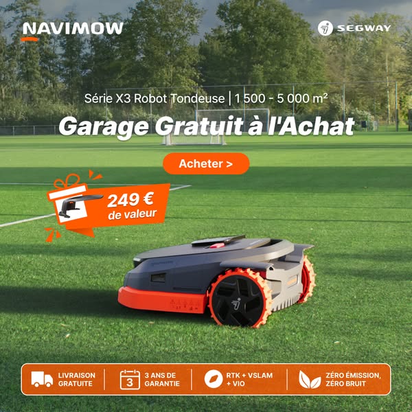 Garage offert avec votre Navimow X3