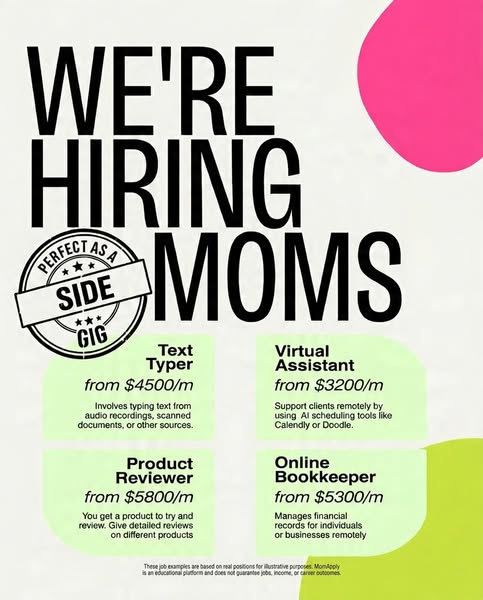 Get a mom-friendly job now
