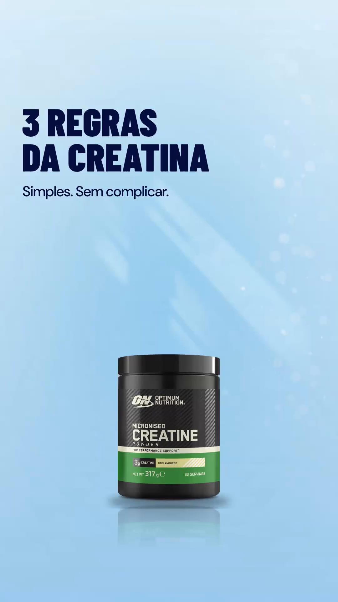 3 regras da creatina