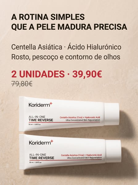 A rotina simples que a pele madura precisa.