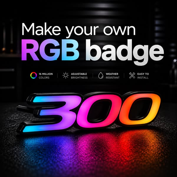 LED Car Emblem Badge