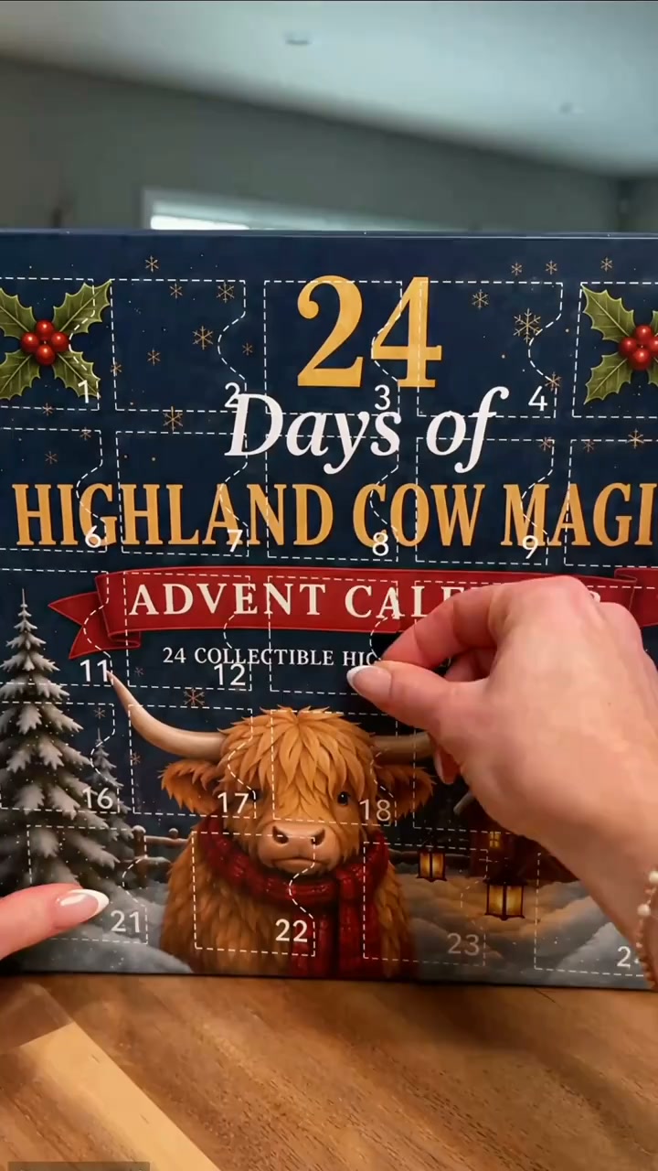 24 Days of Highland Cow Magic Advent Calendar