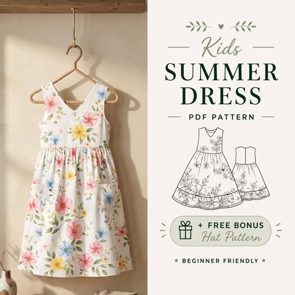 90% OFF - Summer Dress Sewing Pattern PDF