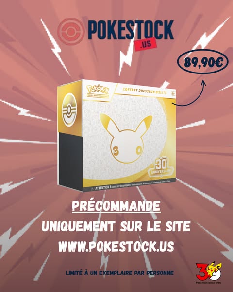 La collection Pokémon 30 ans est là