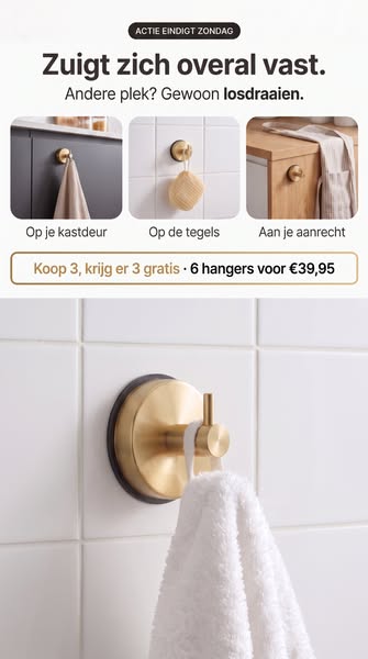 Maak je badkamer compleet ontvang 3 + 3 GRATIS.