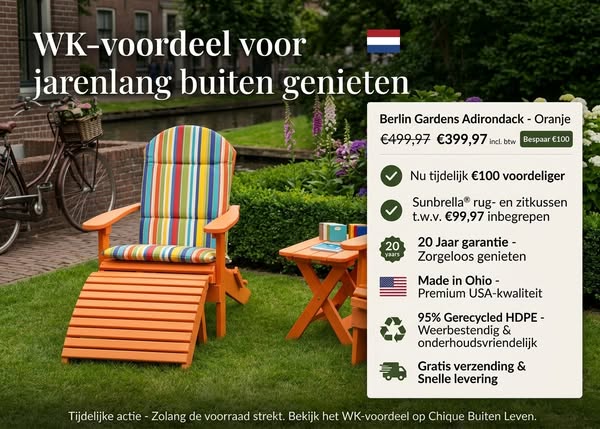 €100 WK-voordeel - Sunbrella kussen erbij