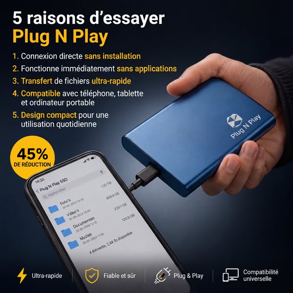 Stockez vos photos et vidéos en toute sécurité et rapidement.