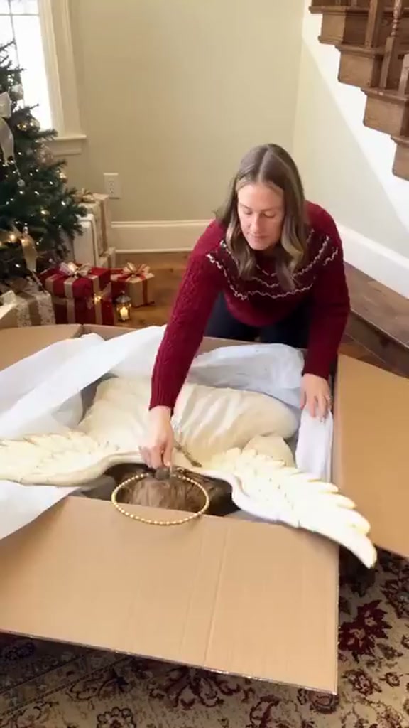 Glowing Angel Lights Up Christmas