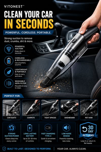Clean Your Car in Seconds