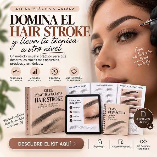 Kit de Práctica Guiada Hair Stroke