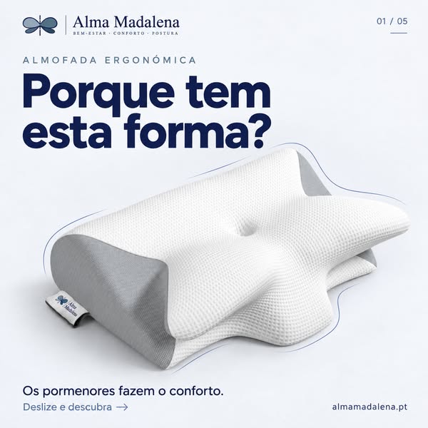 Durma com o apoio que o seu pescoço merece