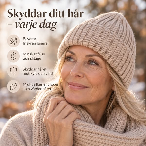 Skydda håret i vinter