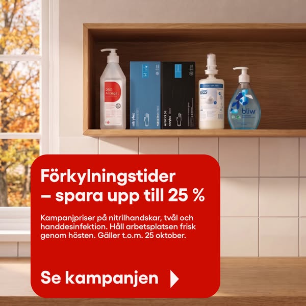 Upp till 25% rabatt på hygienprodukter