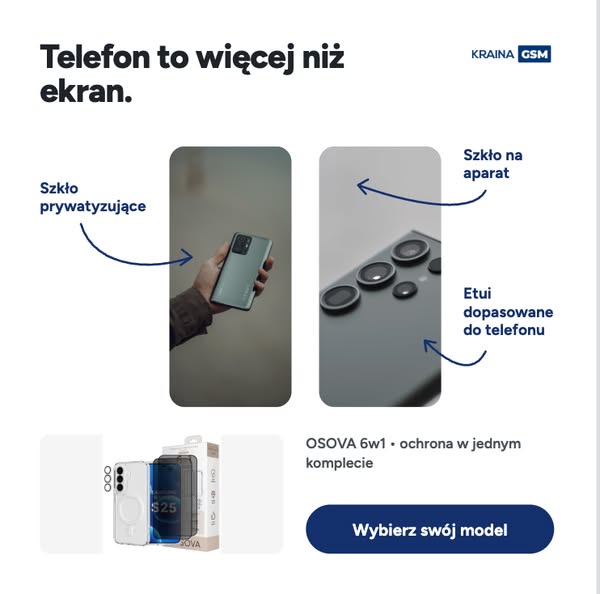 Dobierz ochronę do swojego telefonu