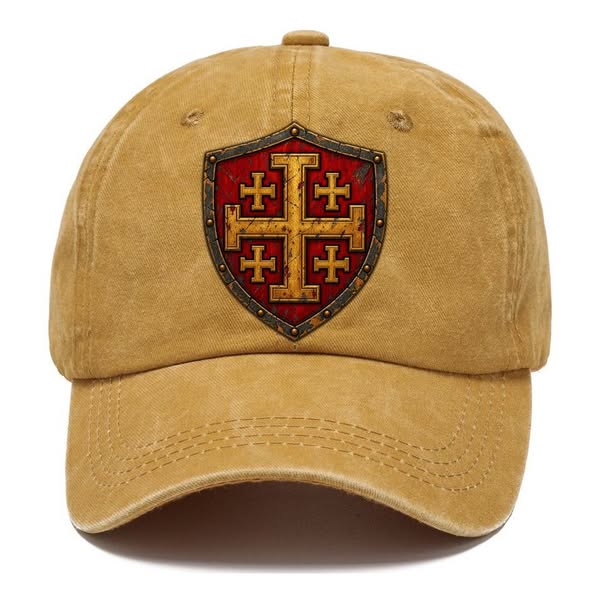 Crusader Battle Shield Heraldry Jerusalem Cross | Pandaize