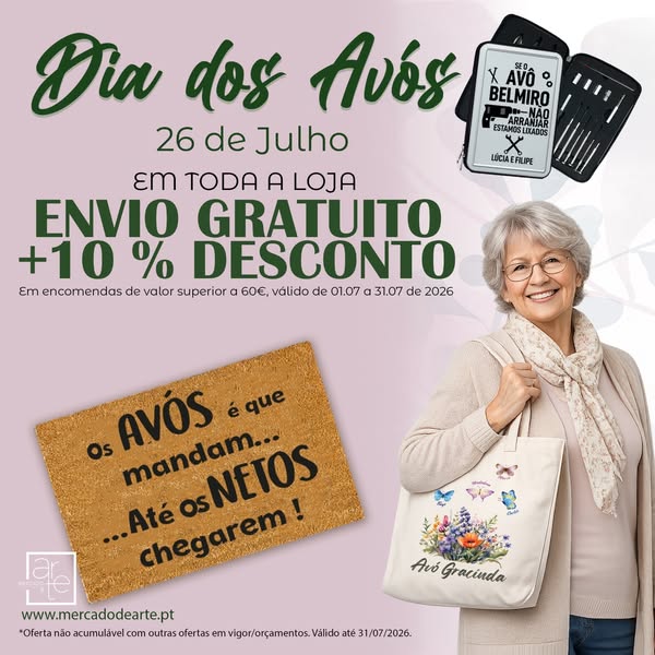 Portes Grátis + 10% de desconto