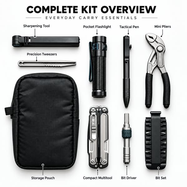 All-In-One EDC Everyday Carry Tool Set | Full Survival & Repair Gear Kit - BUY 1