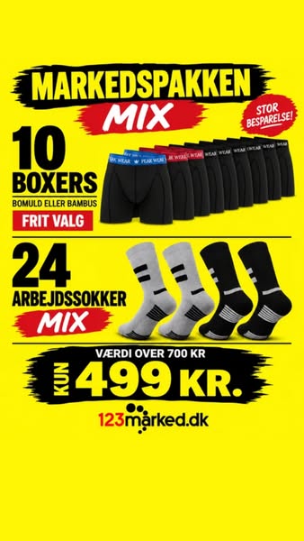 Markedspakken MIX: KUN 499 kr