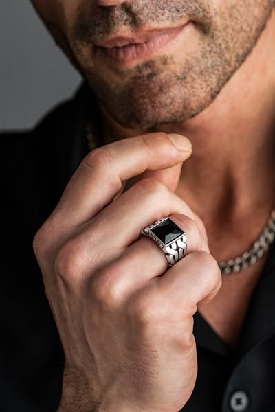 925 Sterling Silver & Black Onyx