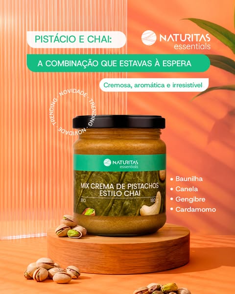 Mix de creme de pistácio estilo chai Bio | Naturitas Essentials